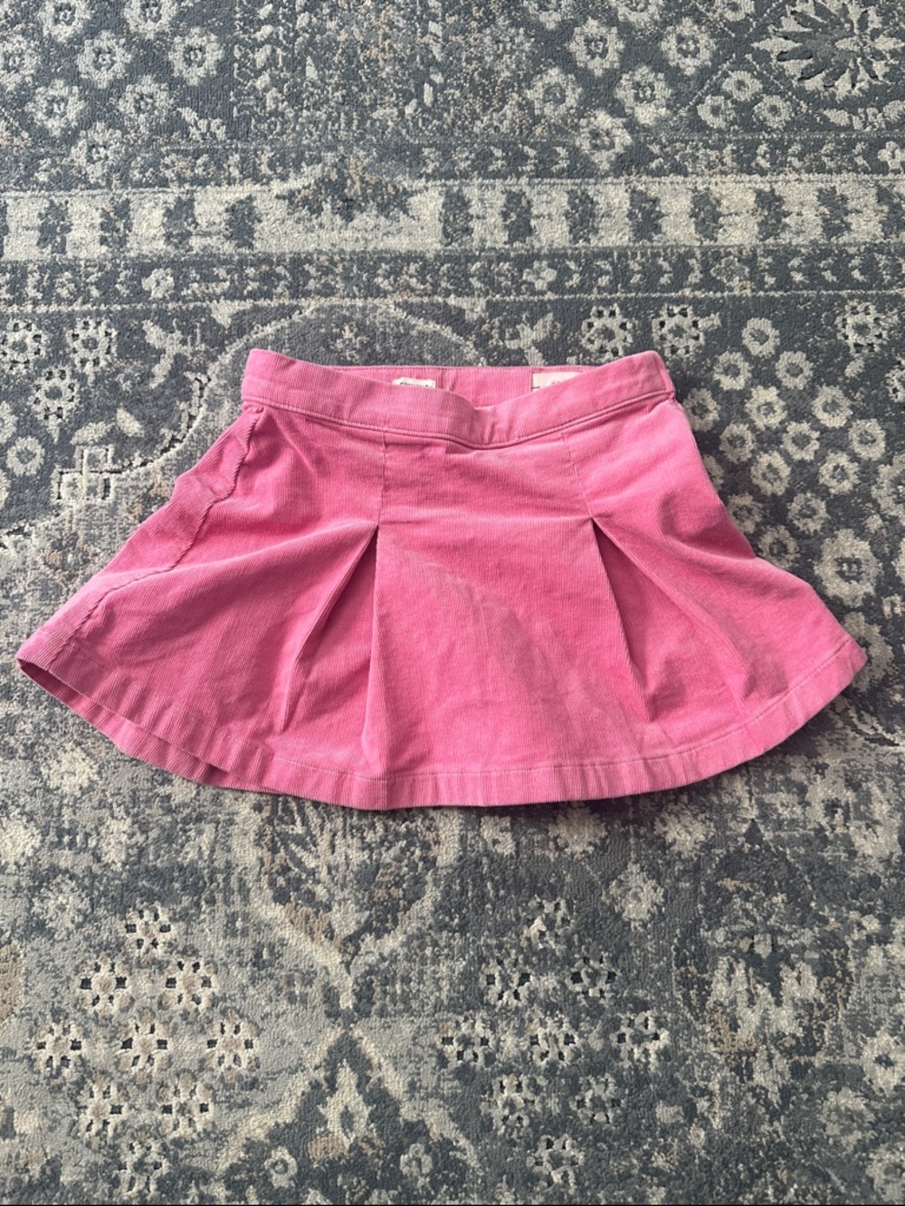 Girls Pink Corduroy Skirt